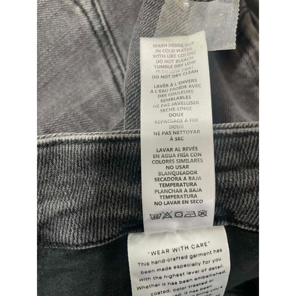Good American Size 10 30 Jeans Distressed Denim - Picture 9 of 10